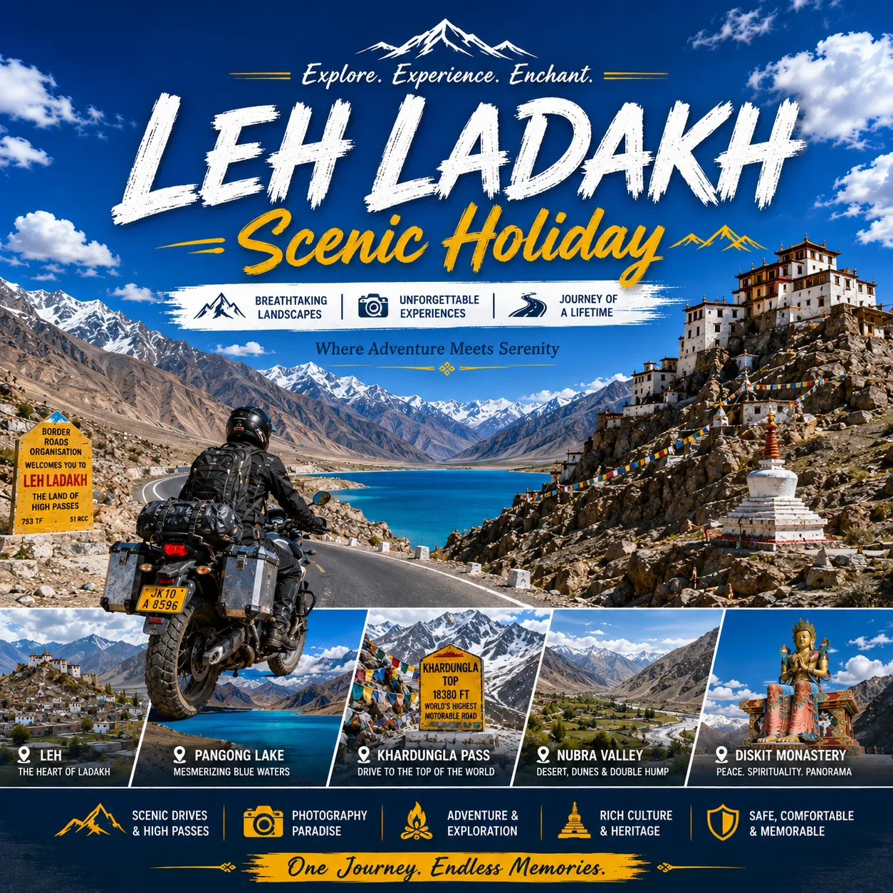 Leh Ladakh Scenic Holiday